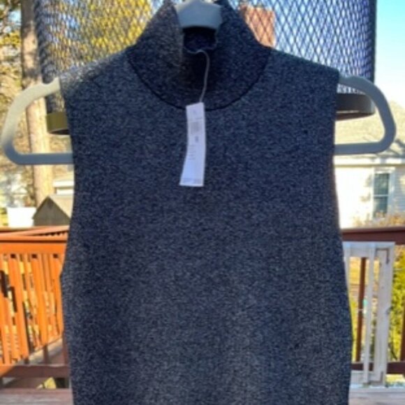 House of Harlow 1960 NWT Women's Black Silver Lurex Metallic Dress Mock Neck Med - Picture 12 of 12